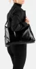 Burkely Wide Hobo fekete női bőr válltáska 40 x 28 cm