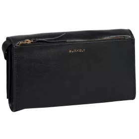   Burkely Fine Firenze fekete mini női bőr válltáska, crossbody 20 x 12 x 3 cm