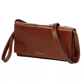   Burkely Fine Firenze barna mini női bőr válltáska, crossbody 20 x 12 x 3 cm