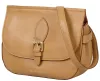 Burkely Demi mogyoróbarna női bőr válltáska, crossbody 20 × 12,5 × 8 cm