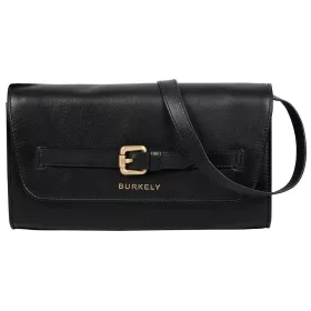   Burkely Demi fekete női bőr válltáska, clutch 23 × 13 × 8 cm