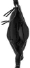 Burkely Nalan fekete ívelt női bőr válltáska, crossbody 40 × 18 × 8 cm