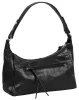 Burkely Nalan fekete női bőr válltáska, crossbody 25 × 15 × 10 cm