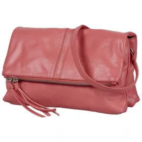   Burkely Nalan rózsaszín női bőr válltáska, crossbody 27 × 18 × 3 cm