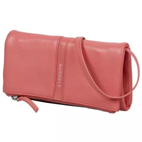   Burkely Nalan korall színű női bőr válltáska, crossbody 20 × 9 × 3 cm