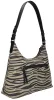 Burkely Animo Hobo fekete-fehér női bőr válltáska 30 × 20 × 9 cm
