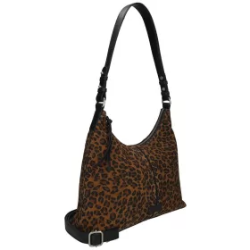   Burkely Animo Hobo leopárd mintás női bőr válltáska 30 × 20 × 9 cm