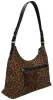 Burkely Animo Hobo leopárd mintás női bőr válltáska 30 × 20 × 9 cm