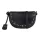 Burkely női fekete bőr oldaltáska, crossbody