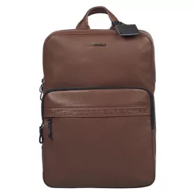   Burkely Bold Bobby barna bőr laptoptáska, hátitáska 15,6"