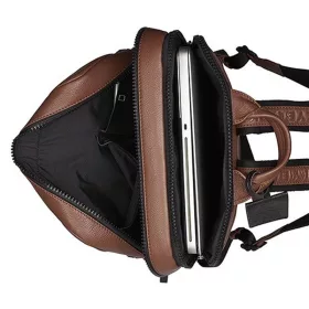   Burkely Bold Bobby barna bőr laptoptáska, hátitáska 15,6"