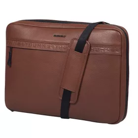   Burkely Bold Bobby Sleeve konyakbarna bőr laptoptáska 15.6"  39 x 28 cm