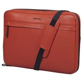   Burkely Bold Bobby Sleeve piros bőr laptoptáska, oldaltáska 15.6"  39 x 28 cm