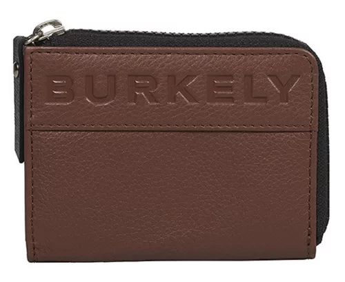 Burkely On The Move konyak színű, bőr pénztárca, kártyatartó, RFID védelemmel