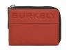 Burkely On The Move piros színű, bőr pénztárca, kártyatartó, RFID védelemmel