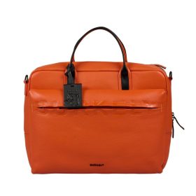   Burkely Moving Maddox narancssárga színű bőr laptoptáska, oldaltáska 15.6"