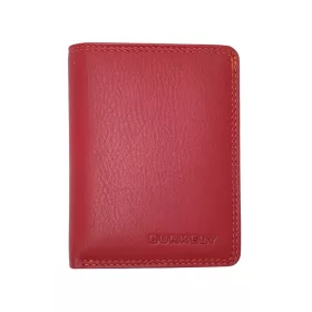Burkely PATCHI piros bőr kártyatartó RFID , 10 × 8 cm