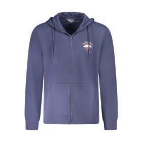 WRANGLER férfi cipzáras pulóver, kék XL