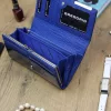 Gregorio GF100 kék női bőr pénztárca 18.5 x 10 x 3 cm