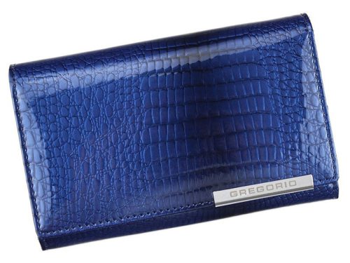 Gregorio GF101 kék női bőr pénztárca 15 x 9.5 x 3.3 cm