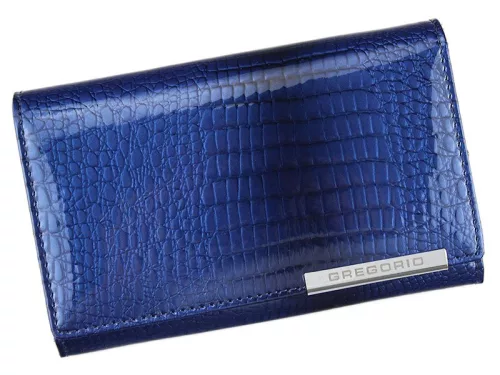 Gregorio GF101 kék női bőr pénztárca 15 x 9.5 x 3.3 cm