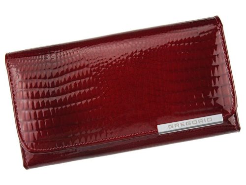 Gregorio GF110 bordó női bőr pénztárca 17 x 9.5 x 3 cm