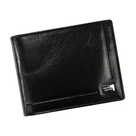   Rovicky CPR-023-BAR RFID fekete férfi bőr pénztárca 11 x 8.5 x 2 cm