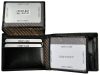 Rovicky CPR-023-BAR RFID fekete férfi bőr pénztárca 11 x 8.5 x 2 cm