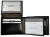Rovicky CPR-023-BAR RFID fekete férfi bőr pénztárca 11 x 8.5 x 2 cm