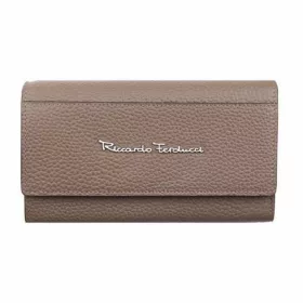   Riccardo Ferducci bézs női bőr pénztárca, RFID védelemmel 17 x 9,7 cm