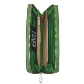 Choice női zöld rostbőr pénztárca, 19.5 x 10.5 cm