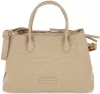 Pierre Cardin bézs rostbőr női kézitáska, válltáska 33 x 24 x 13 cm