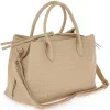 Pierre Cardin bézs rostbőr női kézitáska, válltáska 33 x 24 x 13 cm