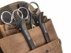 Greenburry fodrász szerszám, olló tartó bőr övtáska, öv