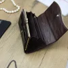 Gregorio ZLF-100 sötétbarna női bőr pénztárca 18.5 x 9.5 x 3.5 cm 