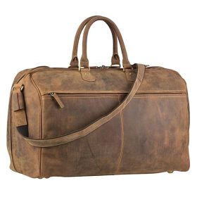 Greenburry antik hatású barna bőr utazótáska 49x33 cm