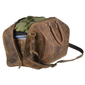Greenburry antik hatású barna bőr utazótáska 49x33 cm