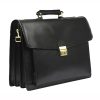 Gregorio Art.6 fekete férfi bőr aktatáska 40 x 31 x 16 cm