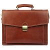 Gregorio Art.6 konyak férfi bőr aktatáska 40 x 31 x 16 cm