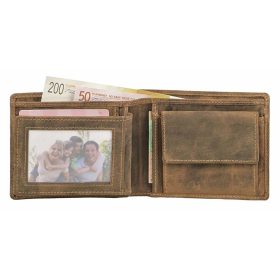 Greenburry szarvas mintás vadász bőr pénztárca