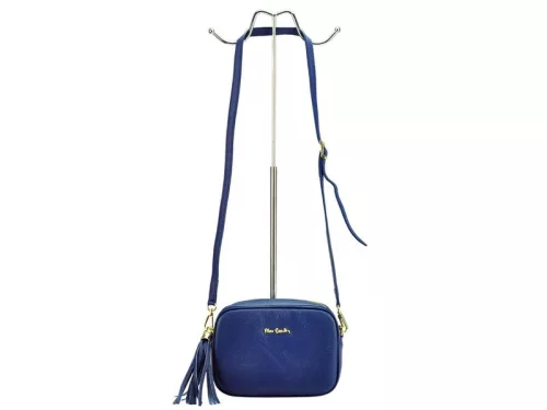 Pierre Cardin FRZ 1501 navy női bőr válltáska, oldaltáska, crossbody 21 x 16 x 8 cm