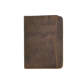 Greenburry A/4 barna bőr jegyzet mappa, tablet tartóval
