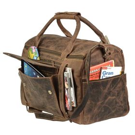 Greenburry barna bőr zsebes utazótáska