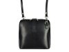 Barberinis fekete női bőr válltáska, crossbody 17 x 16 x 8.5 cm