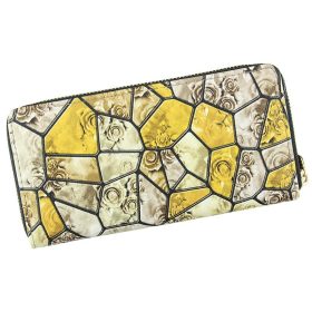   Jessica 186-20 sárga mintás női pénztárca 19 x 10 x 2 cm