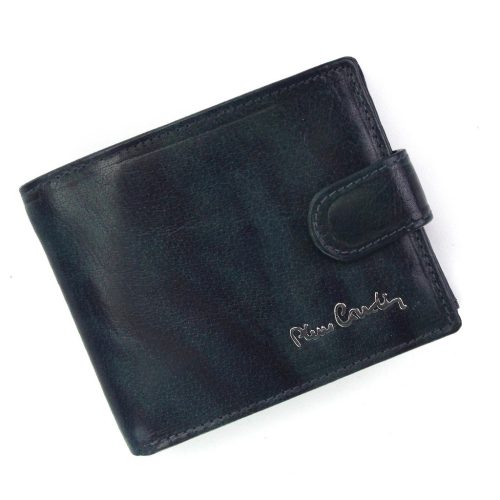 Pierre Cardin FOSSIL TILAK12 323A RFID kék férfi bőr pénztárca 11 x 8 x 2 cm