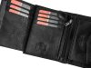 Pierre Cardin FOSSIL TILAK12 326 RFID fekete férfi bőr pénztárca 10 x 12.7 x 2.7 cm