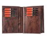 Pierre Cardin FOSSIL TILAK12 331 RFID kék férfi bőr pénztárca 10,5 x 12,7 cm