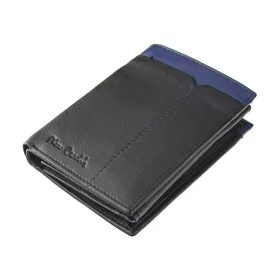   Pierre Cardin SAHARA TILAK14 326 fekete-piros férfi bőr pénztárca 9,8 x 13 cm