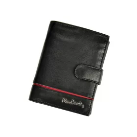   Pierre Cardin SAHARA TILAK15 326A fekete-piros férfi bőr pénztárca 10 x 13 x 3 cm